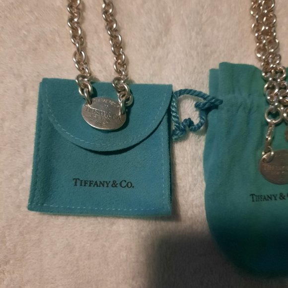 tiffany silver braclet and matching necklace - Picture 1 of 2